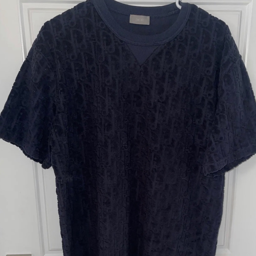 DIOR OVERSIZED OBLIQUE TOWEL T- SHIRT LG